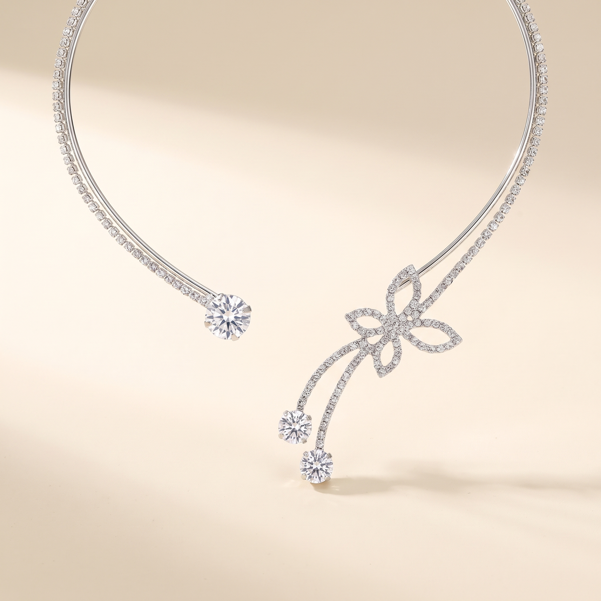 Crystal Bloom Choker Necklace – Albella Jewelry