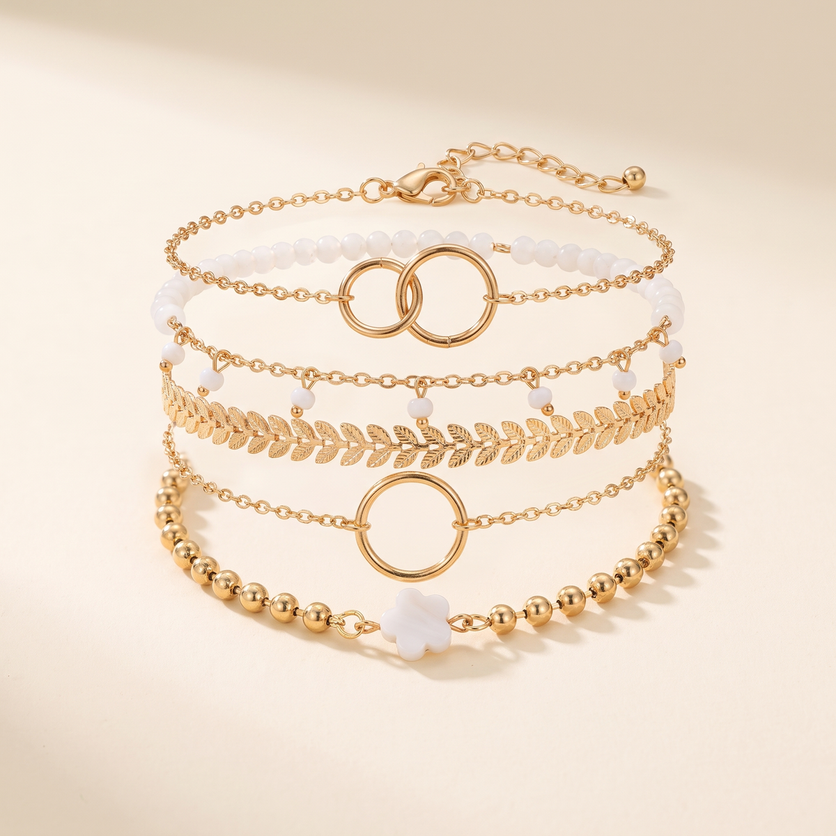 Charming Bohemian Gold-Tone Bracelet Set – Albella Jewelry