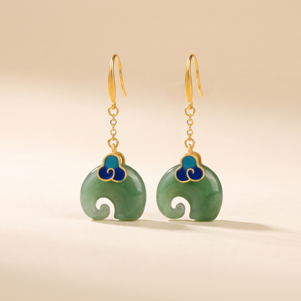 Retro Chic Elephant Earrings – Albella Jewelry