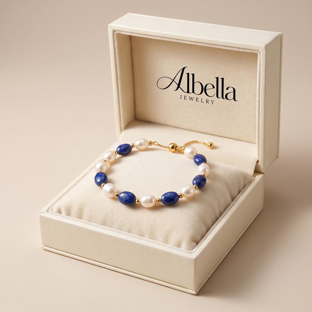 Elegant Bracelet with Ocean Pearls in Albella Jewelry gift box