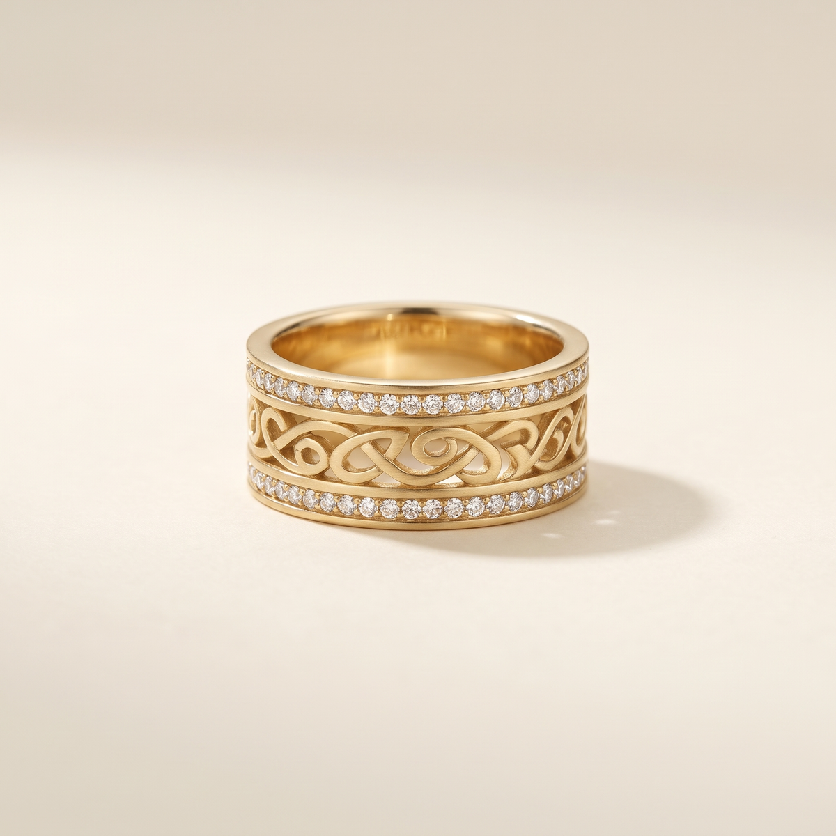 Brilliant Gold Openwork Ring – Albella Jewelry