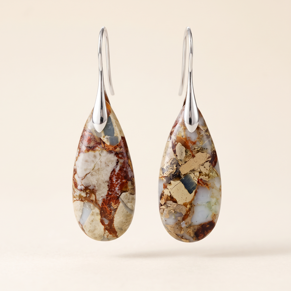 Chic Earrings with Oval Stone – Albella Jewelry