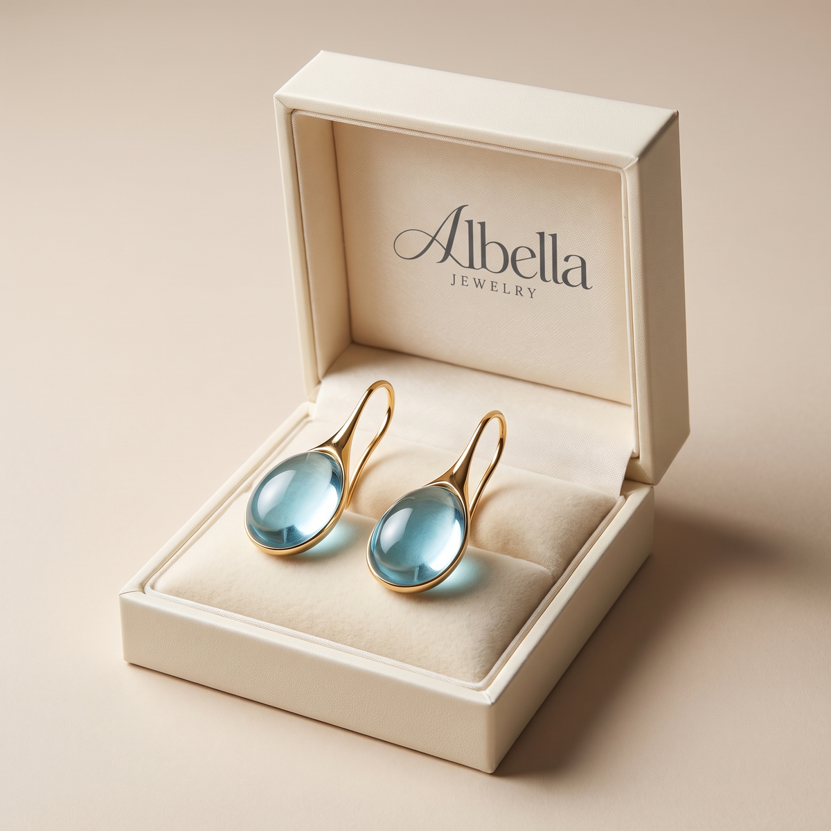 Chic Dangle Earrings with Crystal in Albella Jewelry gift box