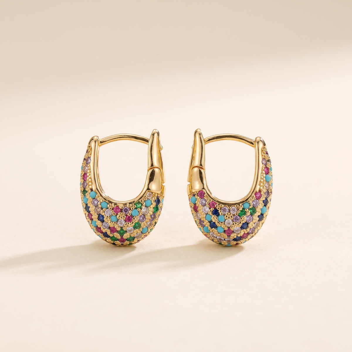 Chic Crystal Inlay Earrings – Albella Jewelry
