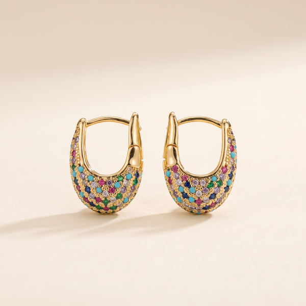 Chic Crystal Inlay Earrings – Albella Jewelry