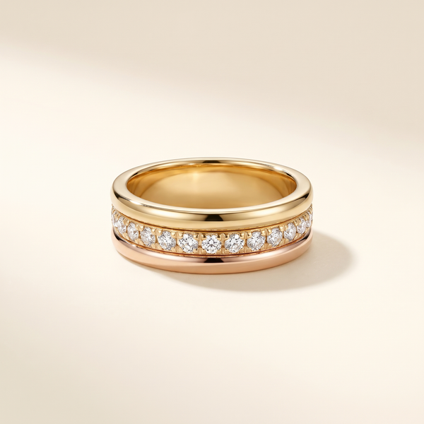 Vintage Ring with Inlaid Zircon – Albella Jewelry
