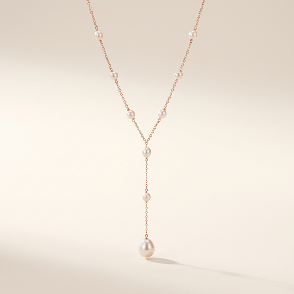 Elegant Vintage Necklace with Pendant and Pearls – Albella Jewelry