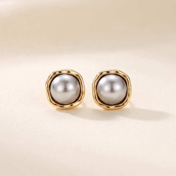 Sophisticated Earrings with Black Pearls – Albella Jewelry