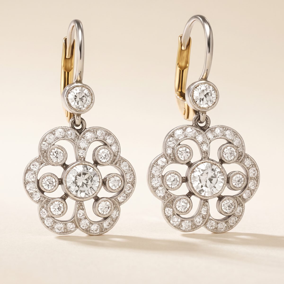 Retro Mandala Earrings with Crystal – Albella Jewelry
