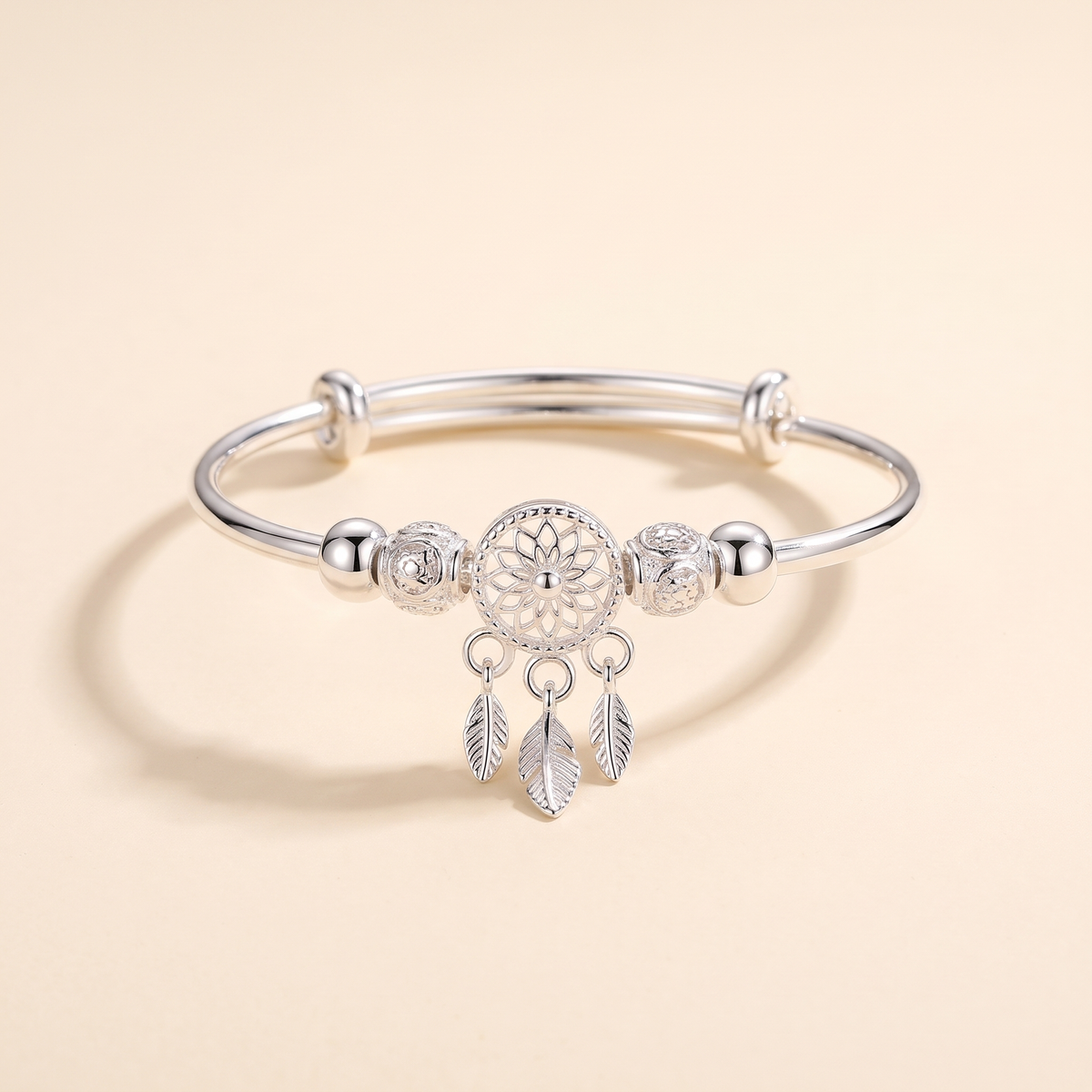 Silver Dreamcatcher Charm Bracelet – Albella Jewelry
