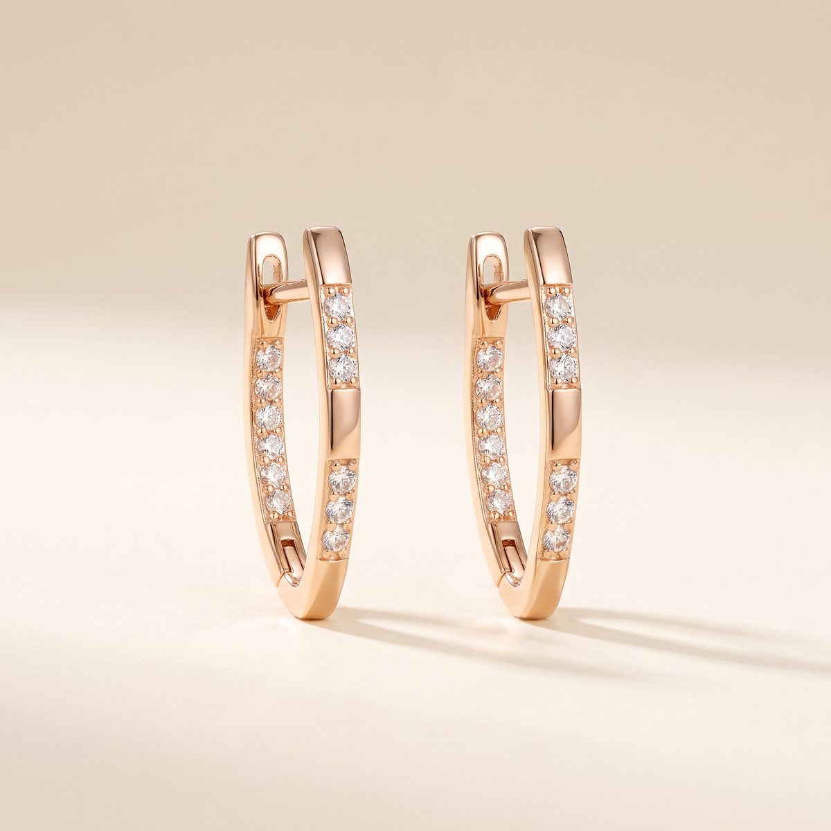 Sophisticated Earrings with Zircon Stones – Albella Jewelry