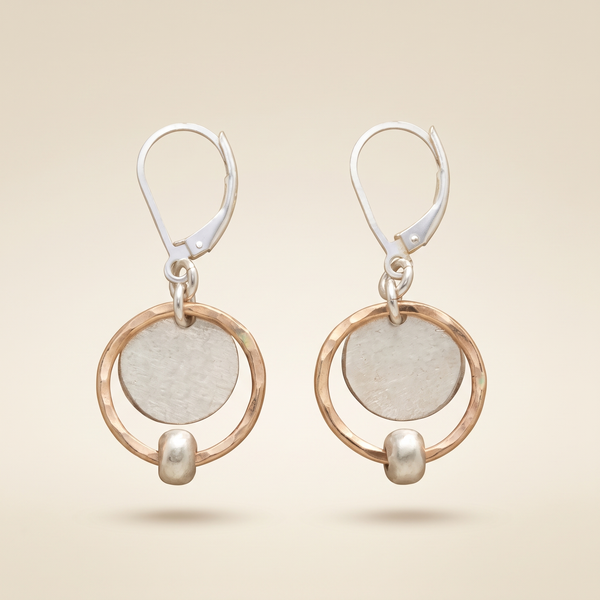 Chic Gold and Silver Pearl Earrings – Albella Jewelry