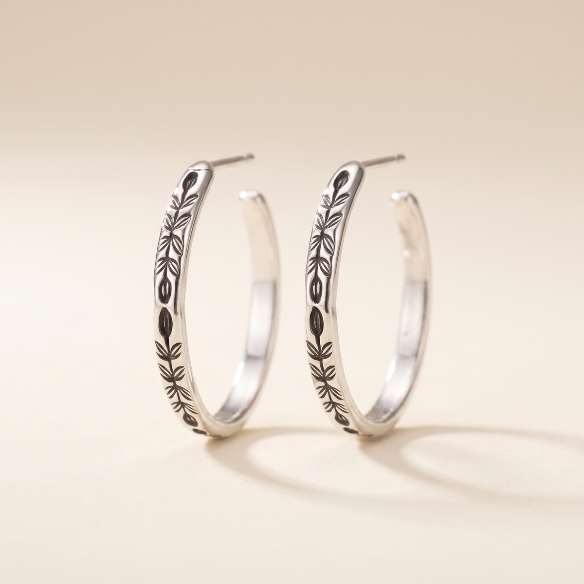Unique Silver Hoop Earrings – Albella Jewelry
