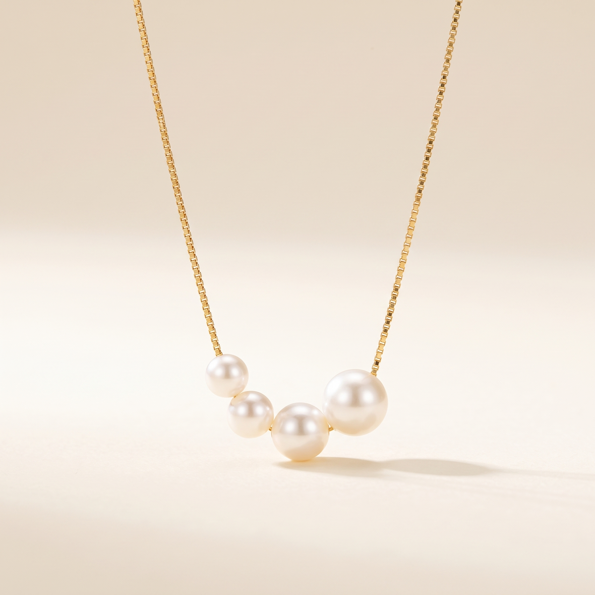 Elegant Gold Freshwater Pearl Necklace – Albella Jewelry
