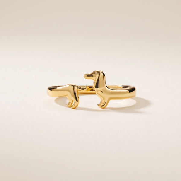 Dachshund Dog Open Ring – Albella Jewelry