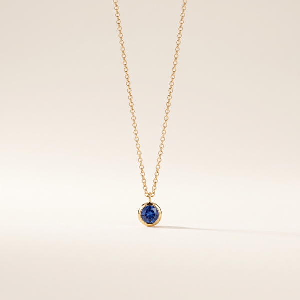 Dreamy Blue Bubble Pendant Necklace – Albella Jewelry