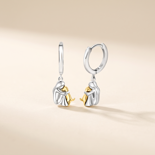 Dog Mom Hug Necklace with Bonus Earrings – Albella Jewelry