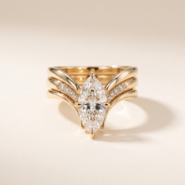 Marquise Cut Ring Set – Albella Jewelry