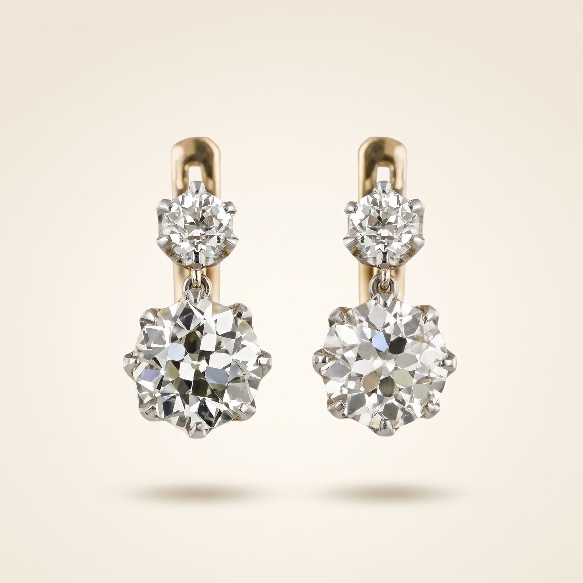 Vintage Golden Zirconia Earrings – Albella Jewelry