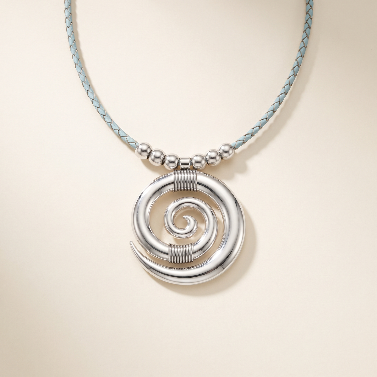 Vintage Spiral Silver Necklace – Albella Jewelry