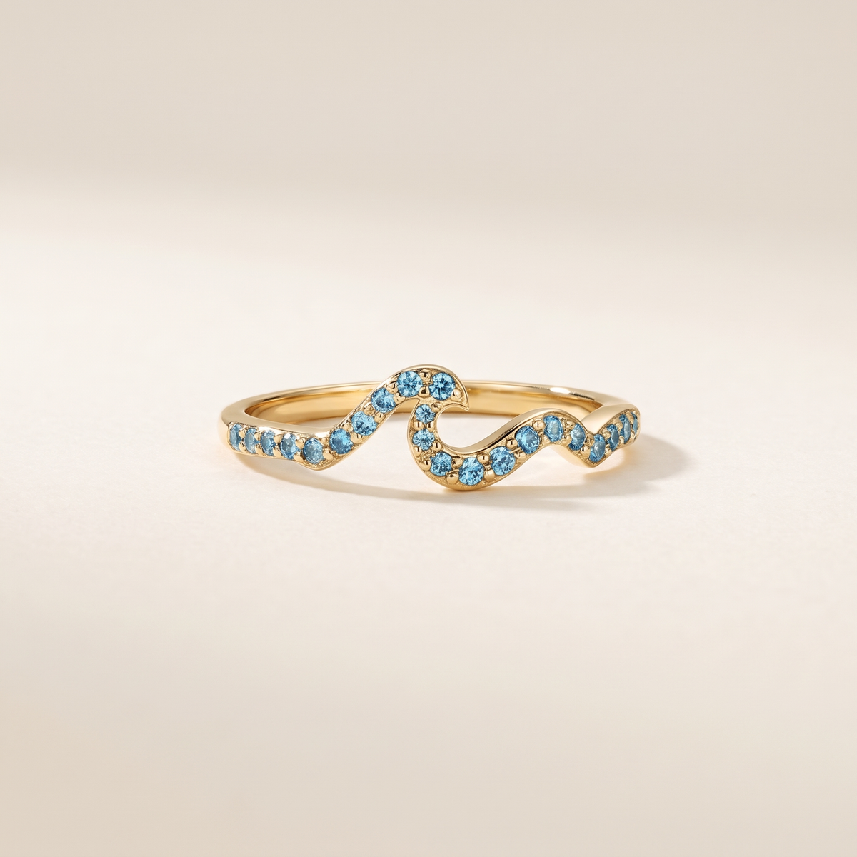 Blue Stone Ocean Wave Beach Ring – Albella Jewelry