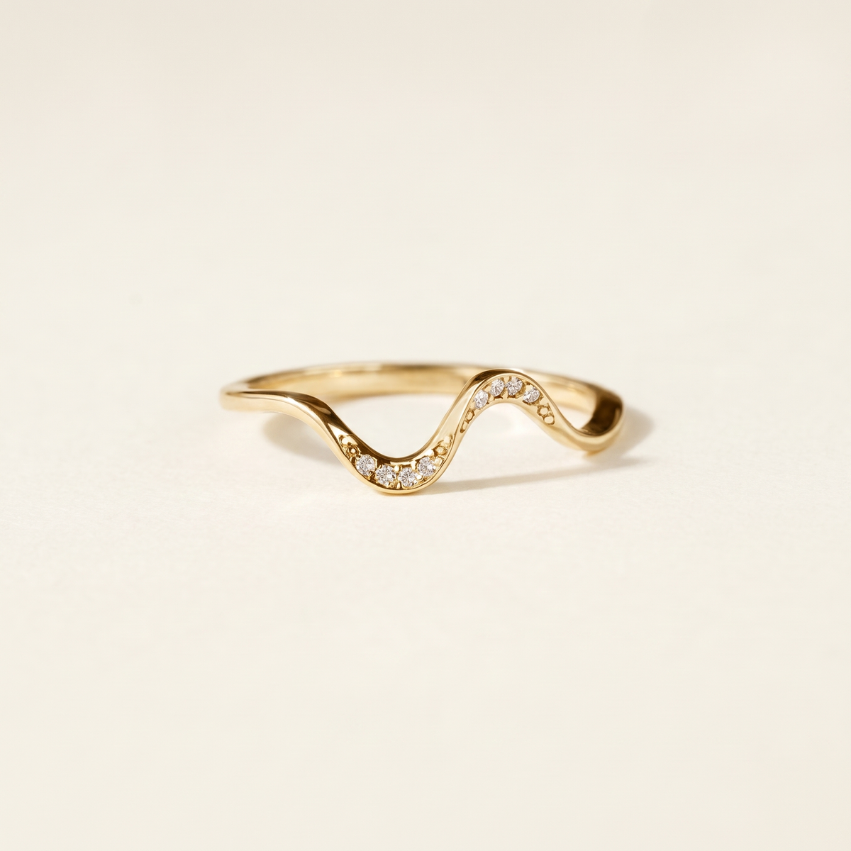 Ocean Wave Beach Stacking Band Ring – Albella Jewelry