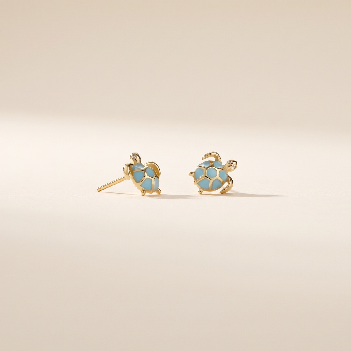 Blue Sea Turtle Stud Earrings – Albella Jewelry