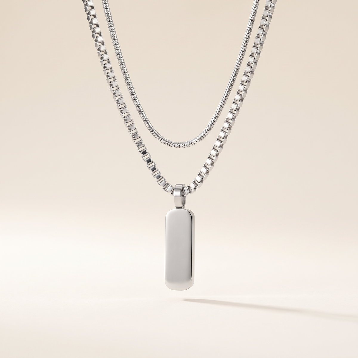 Minimal Pendant Necklace Duo – Albella Jewelry