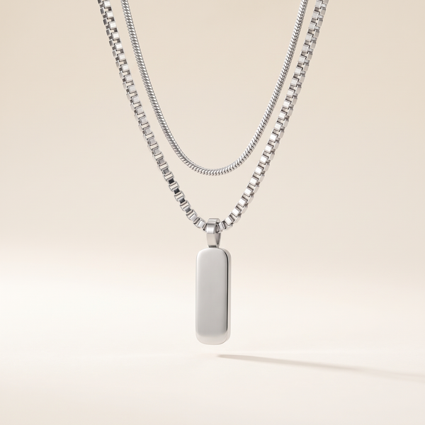 Minimal Pendant Necklace Duo – Albella Jewelry