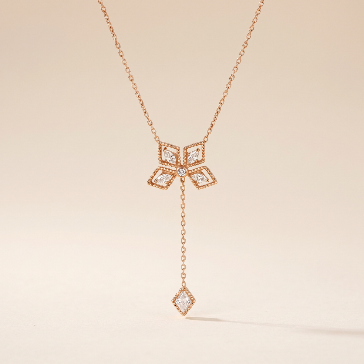 Floral Crystal Pendant Necklace – Albella Jewelry