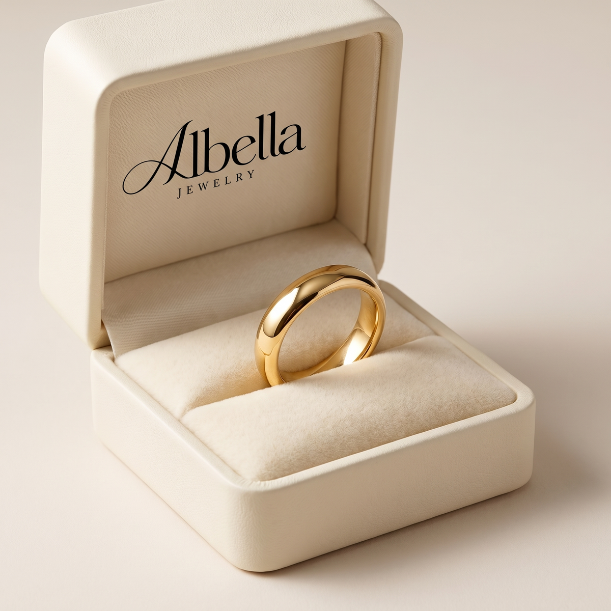 14kt Yellow Gold Polished Ring in Albella Jewelry gift box