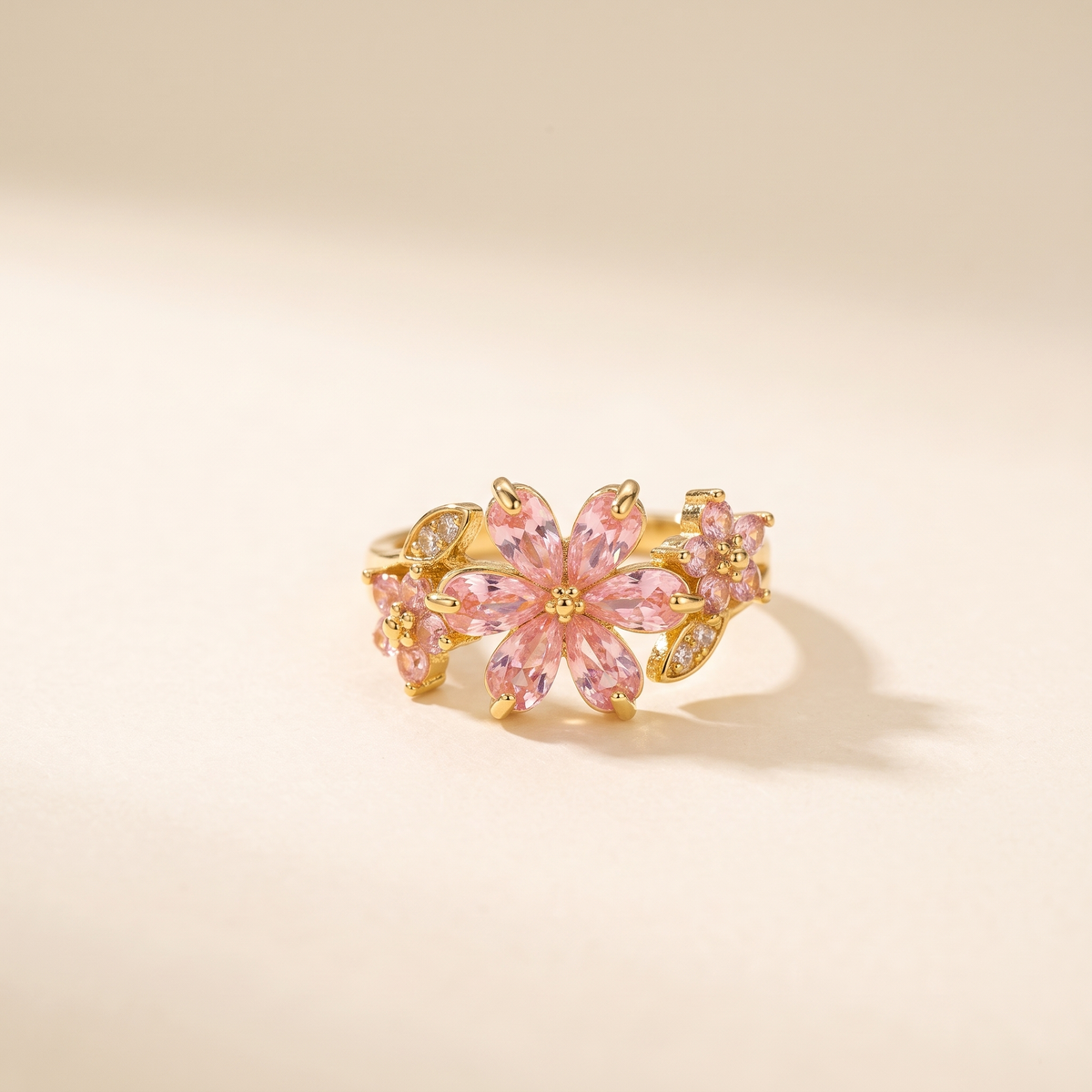Pink Cherry Blossom Wrap Ring – Albella Jewelry