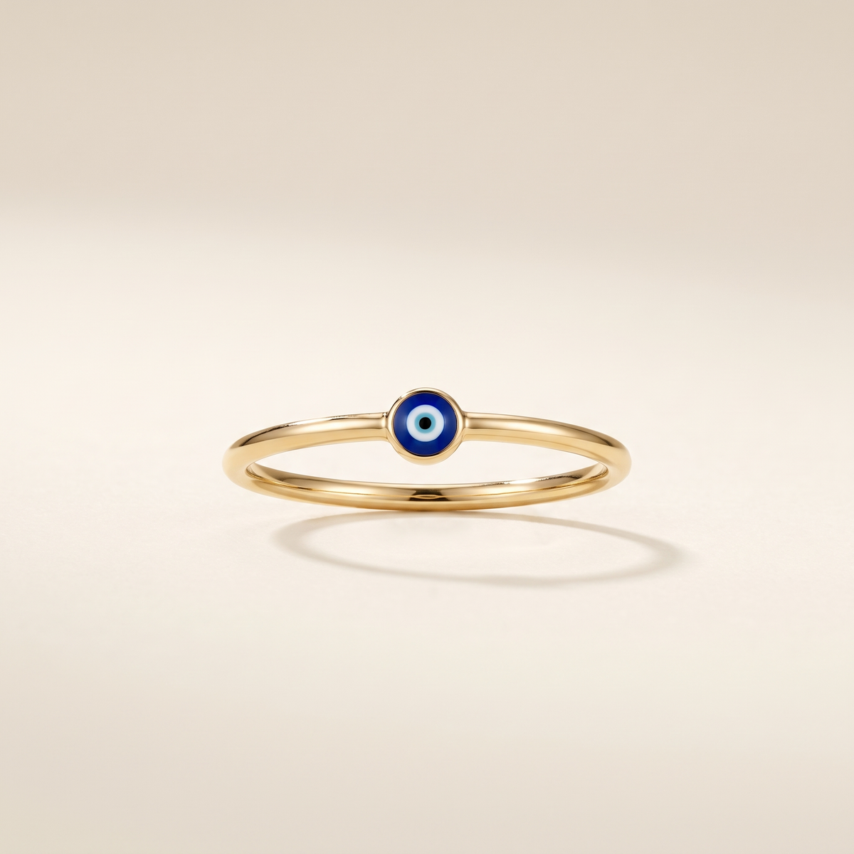 Blue Evil Eye Stacking Ring – Albella Jewelry