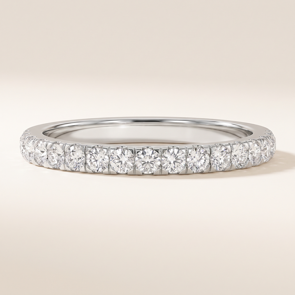 Corse Half Eternity Pavé Diamond Band – Albella Jewelry