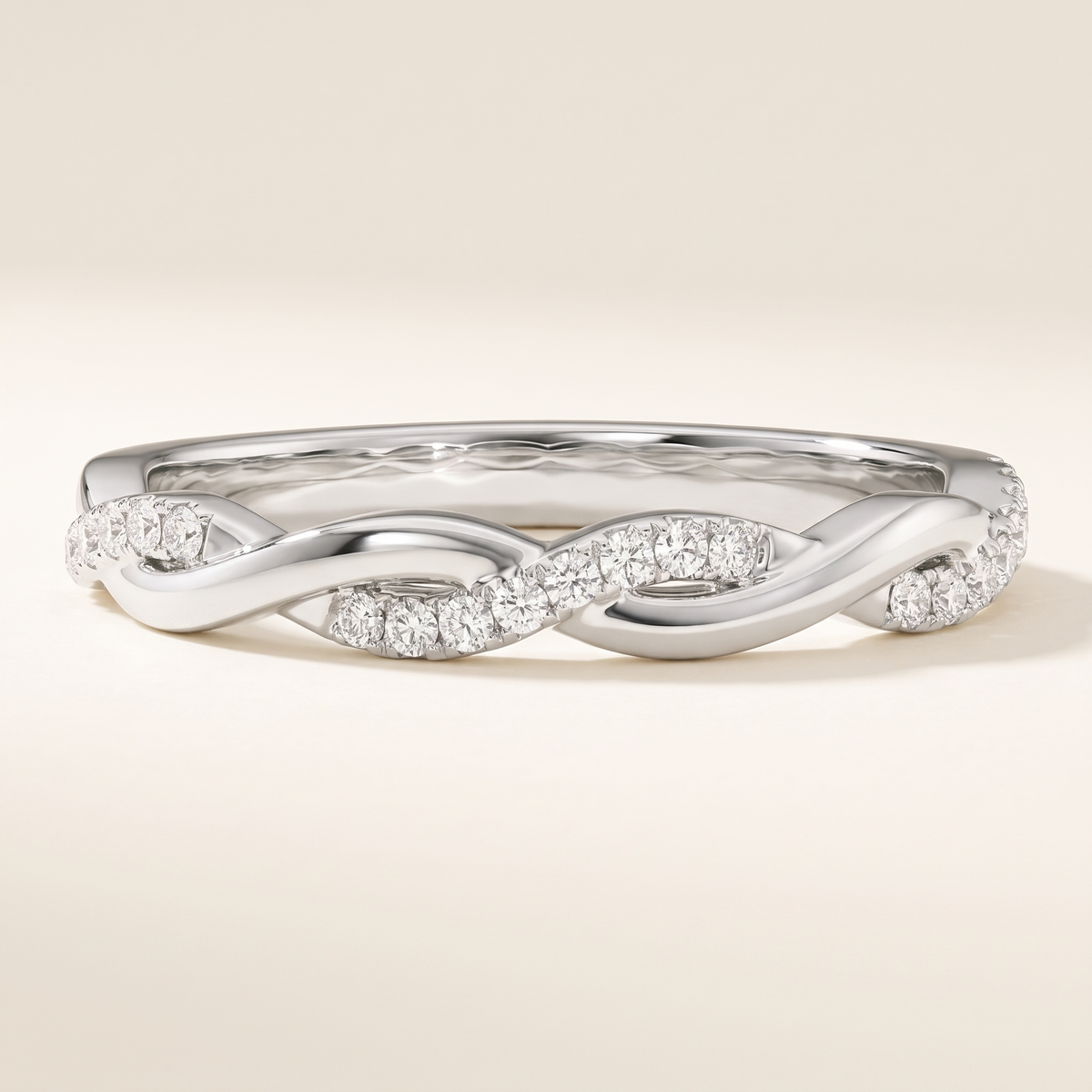 Vine Diamond Pave Eternity Band – Albella Jewelry