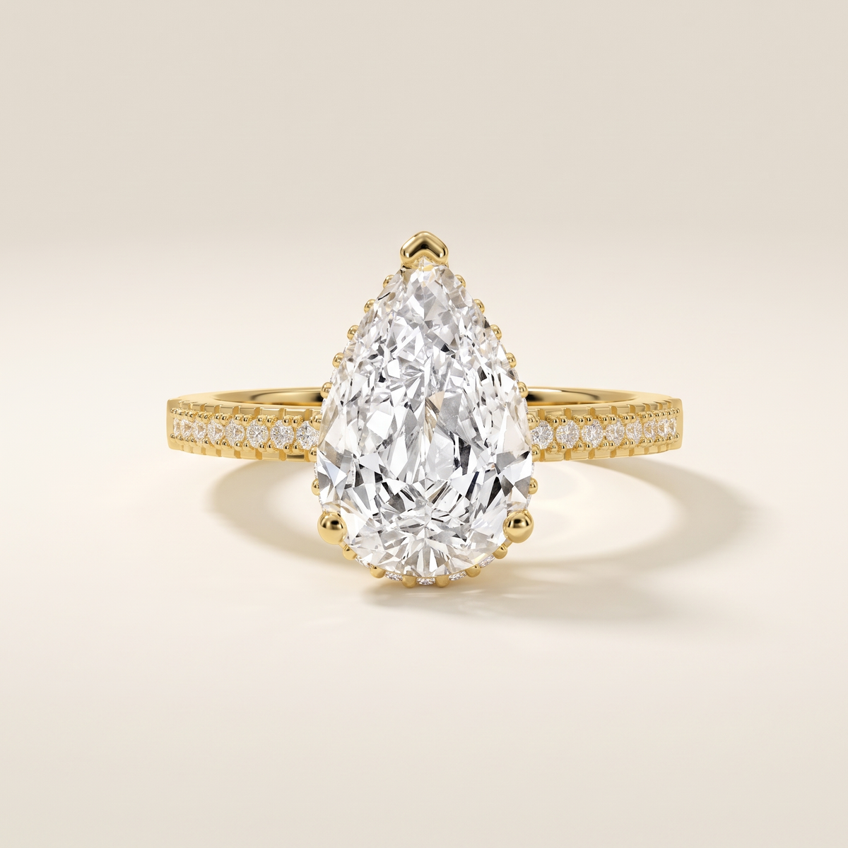 Elegant Teardrop Eclipse Ring – Albella Jewelry