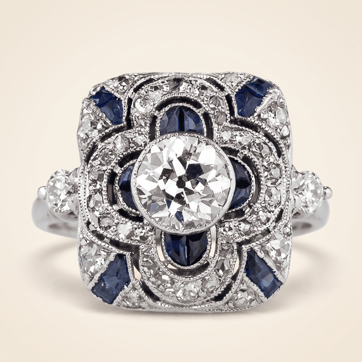 Elegant Sapphire Vintage Ring – Albella Jewelry