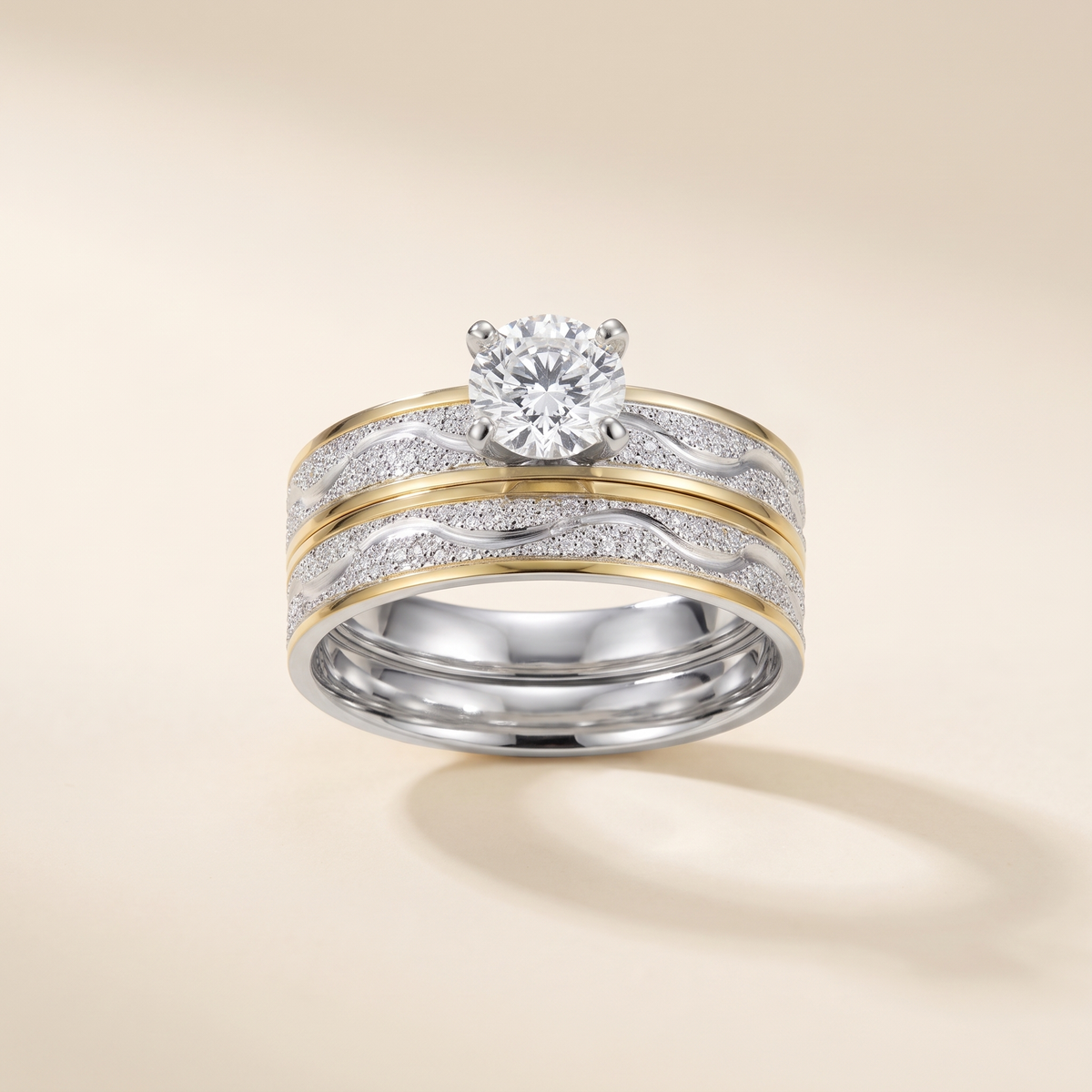 Elegant Diamond Stripe Ring – Albella Jewelry