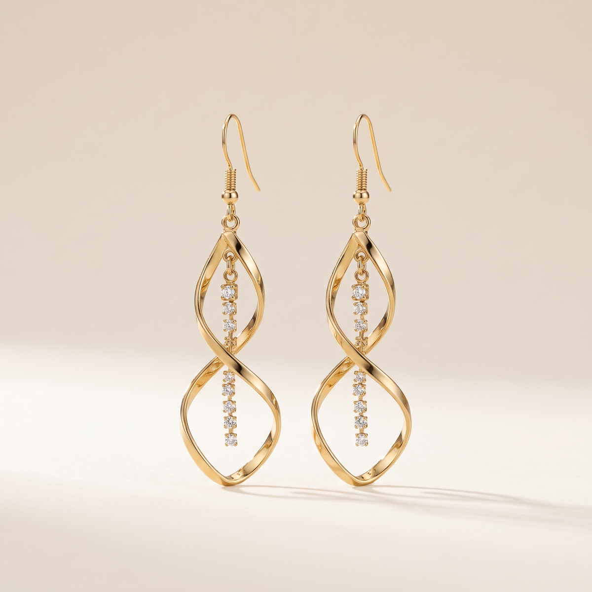 Sunbeam Spiral Gold Earrings – Albella Jewelry