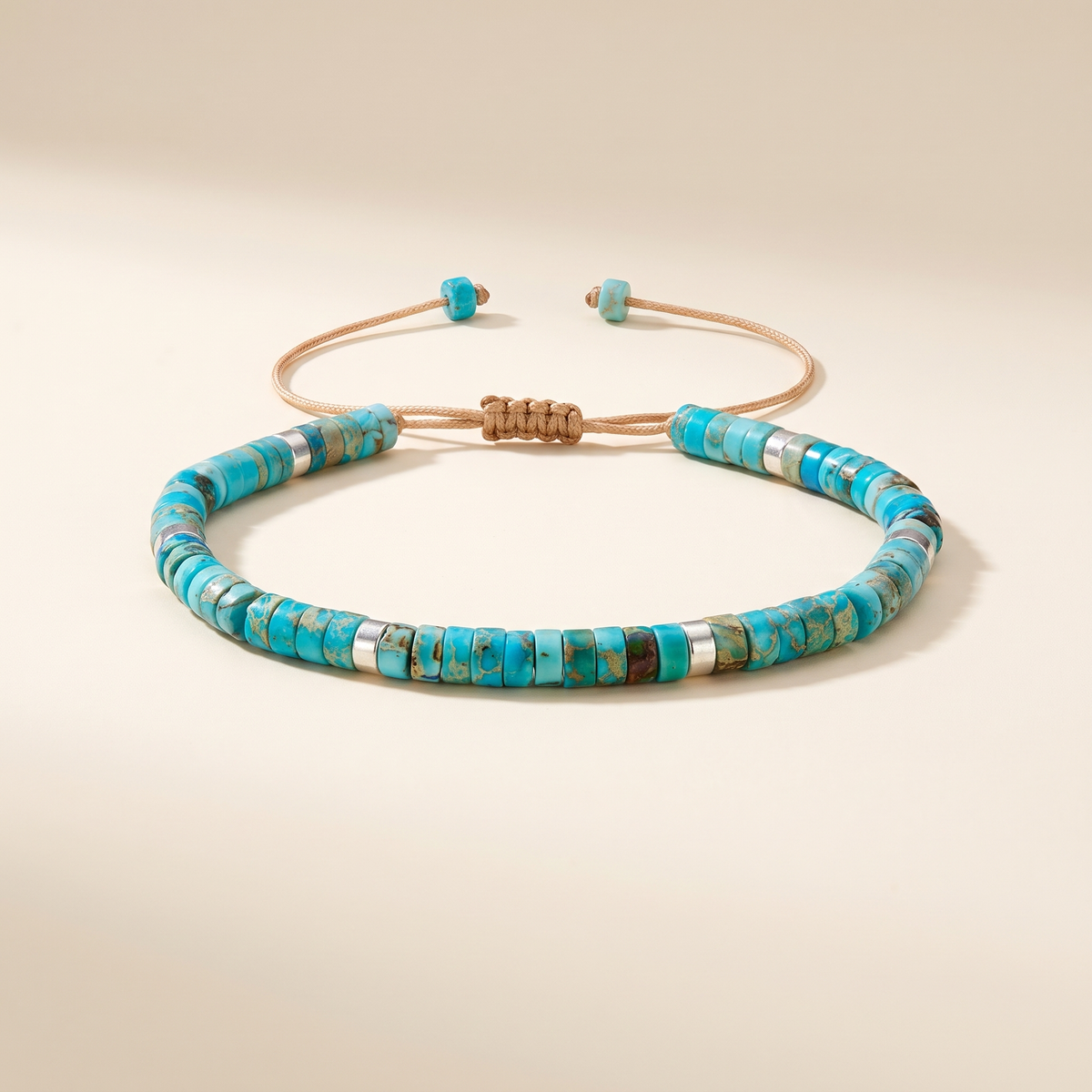 Timeless Delicate Beaded Turquoise Bracelet – Albella Jewelry