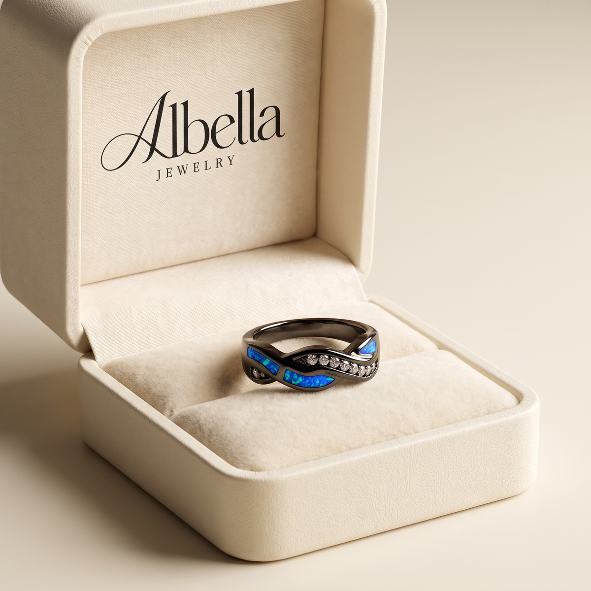 Thessia Lunebray Ring in Albella Jewelry gift box