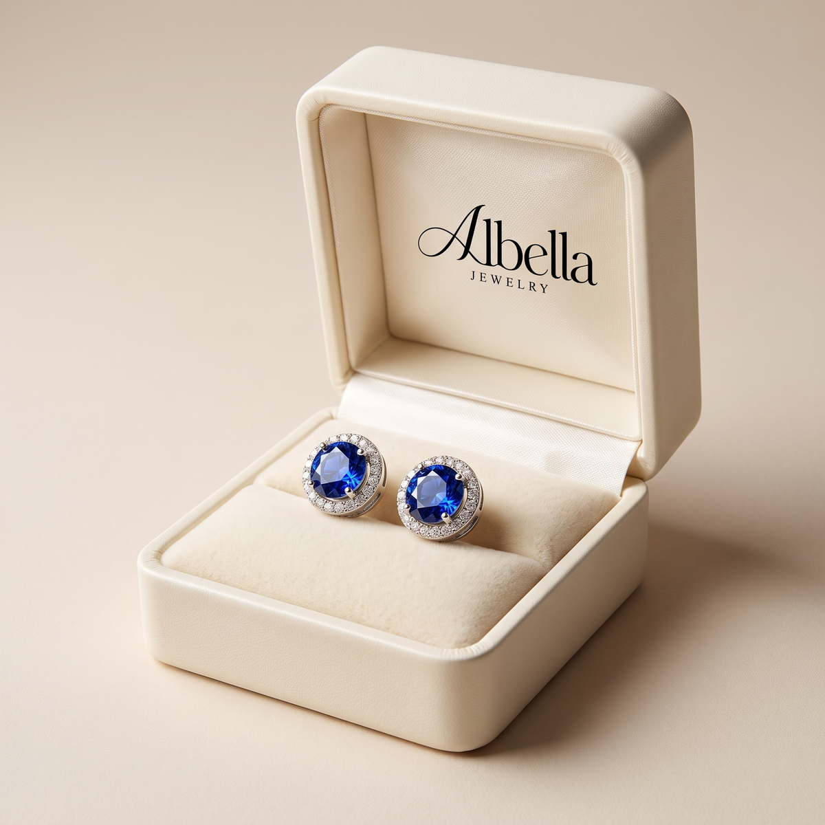 Lúcia Celestine Earrings in Albella Jewelry gift box