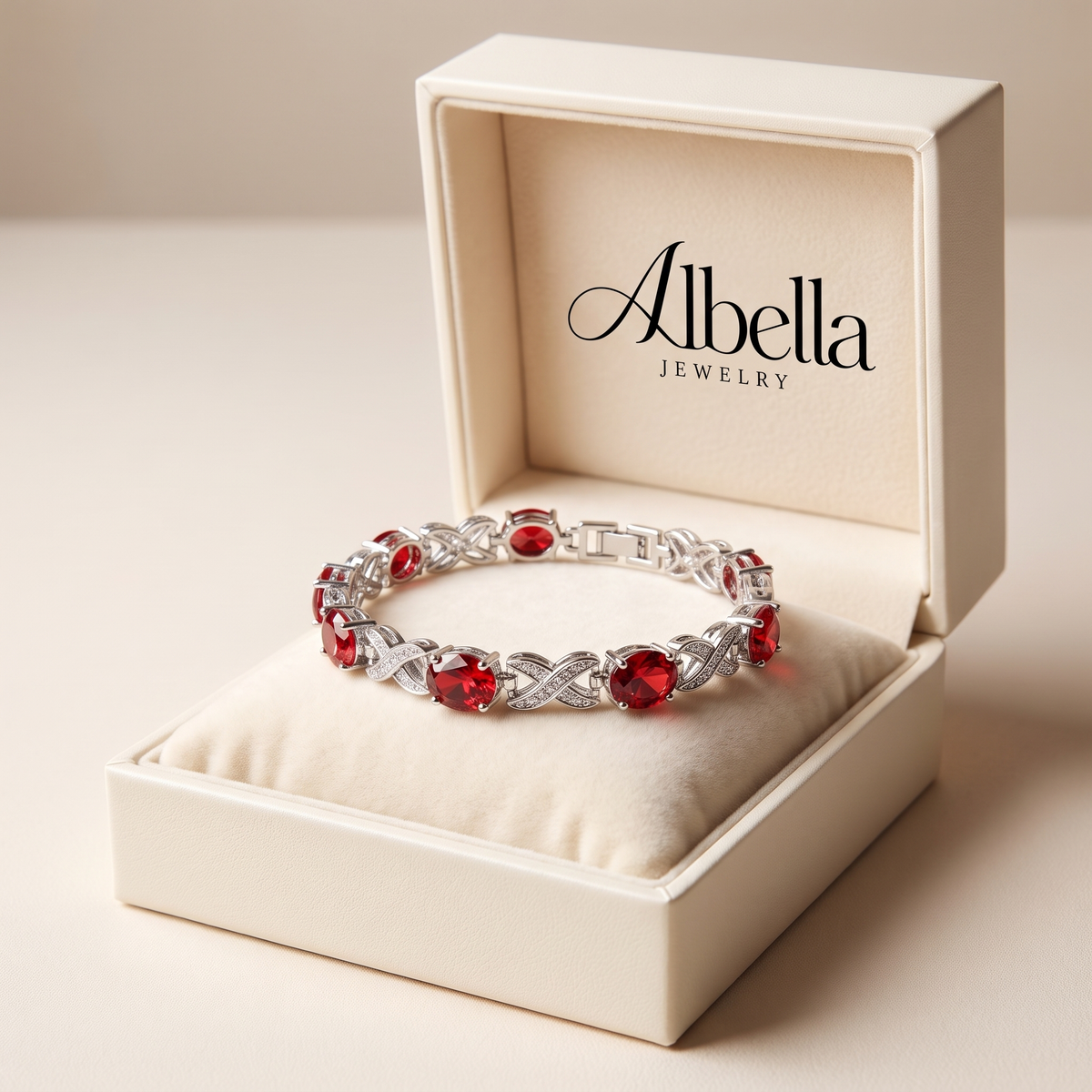 Alendra Flameaux Bracelet in Albella Jewelry gift box