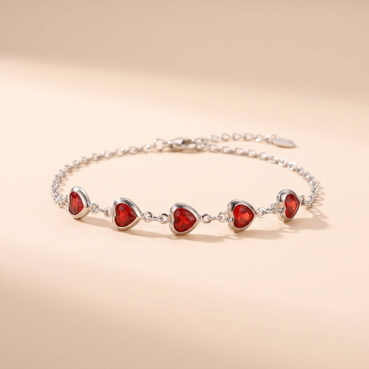 Ophelyra Garnetelle Bracelet White Gold – Albella Jewelry