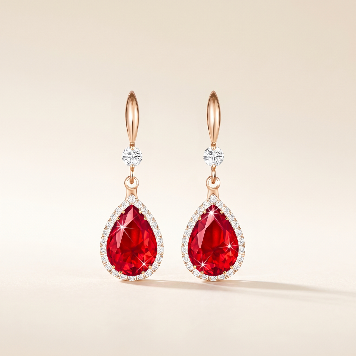 Ruby Teardrop Earrings – Albella Jewelry