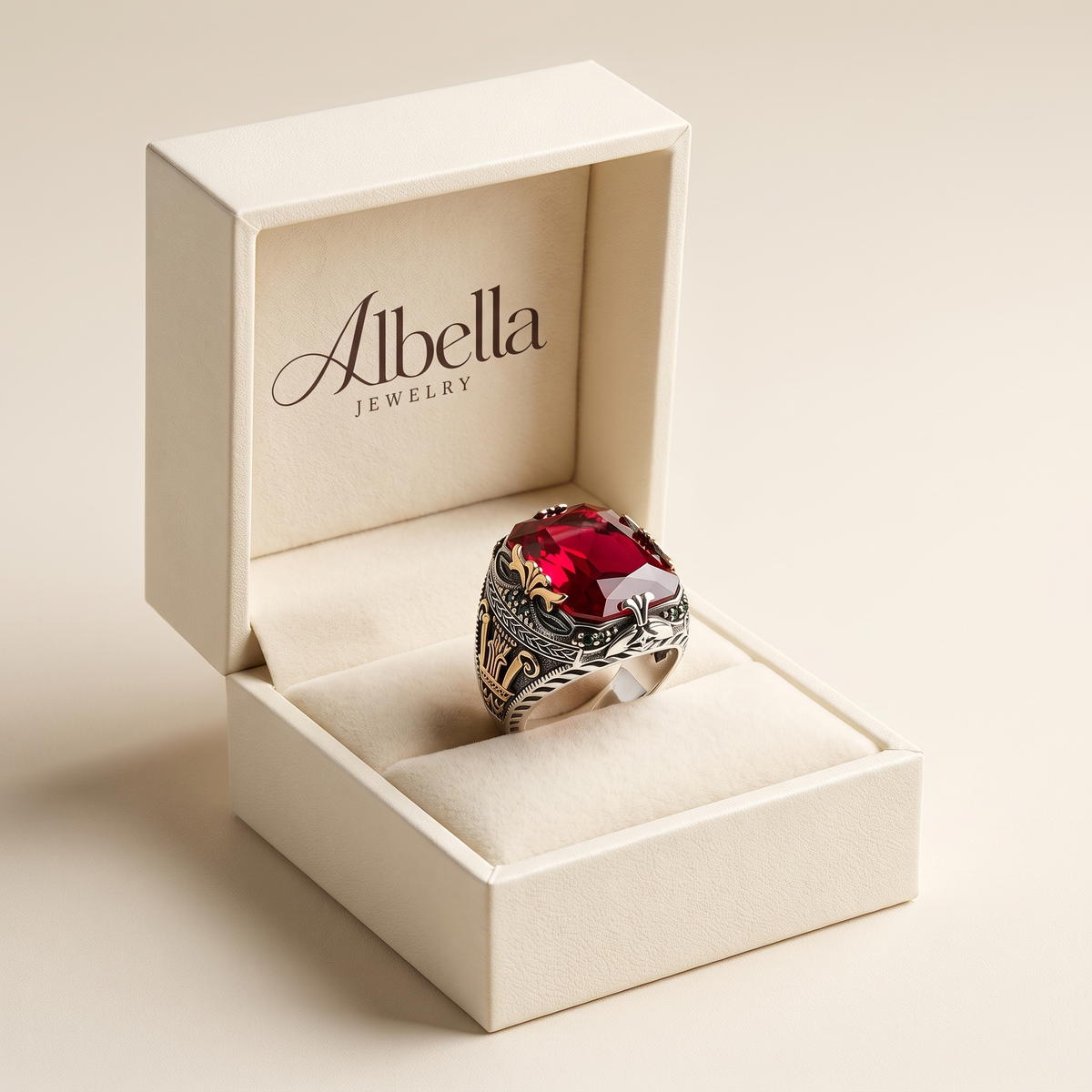 Klara Ruvienne Ring in Albella Jewelry gift box