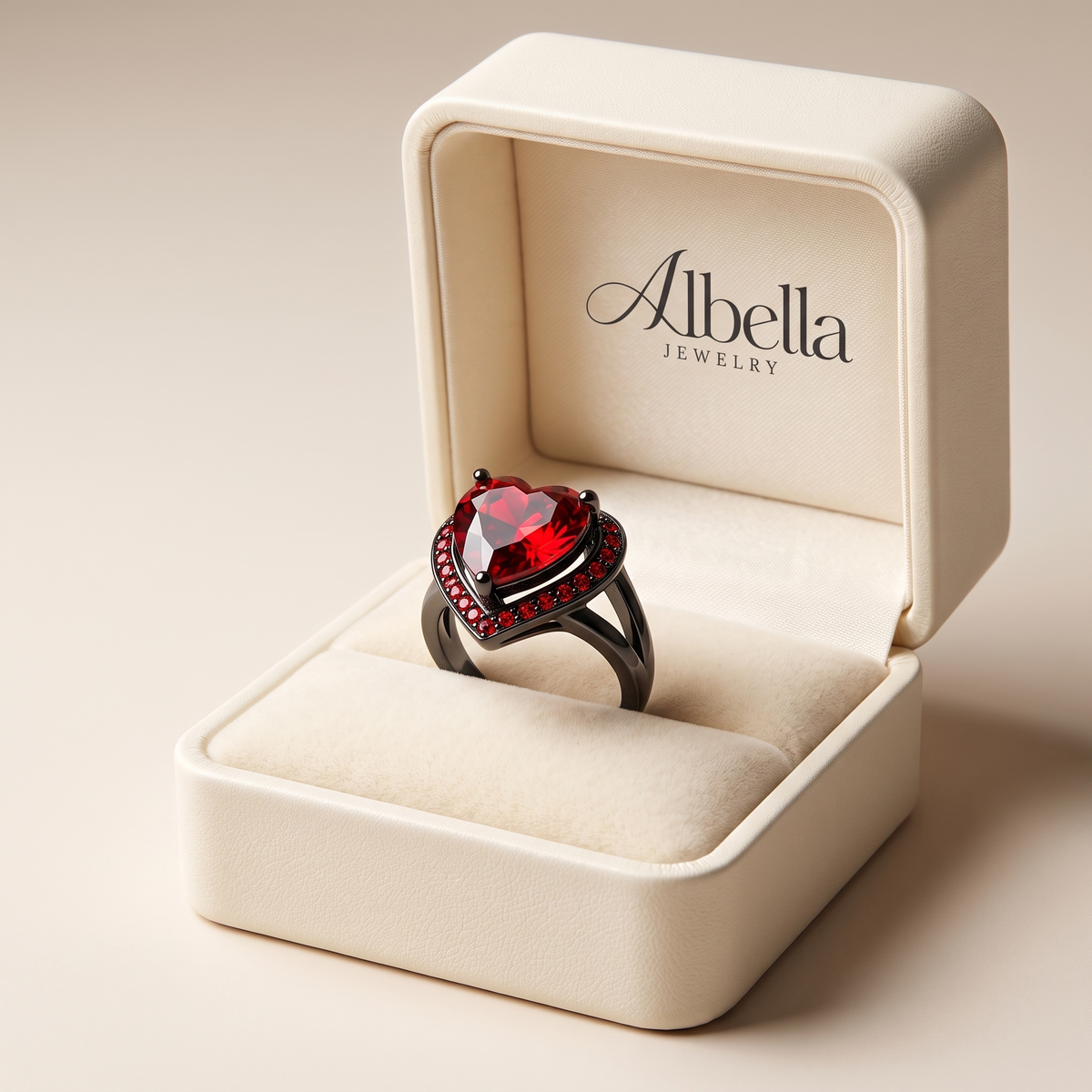 Calindra Rosethorne Ring in Albella Jewelry gift box