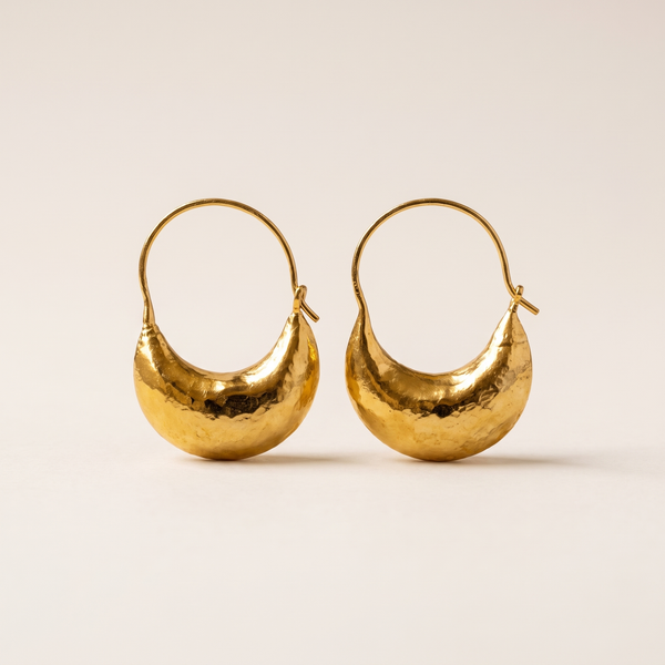 Vintage Golden Basket Earrings – Albella Jewelry