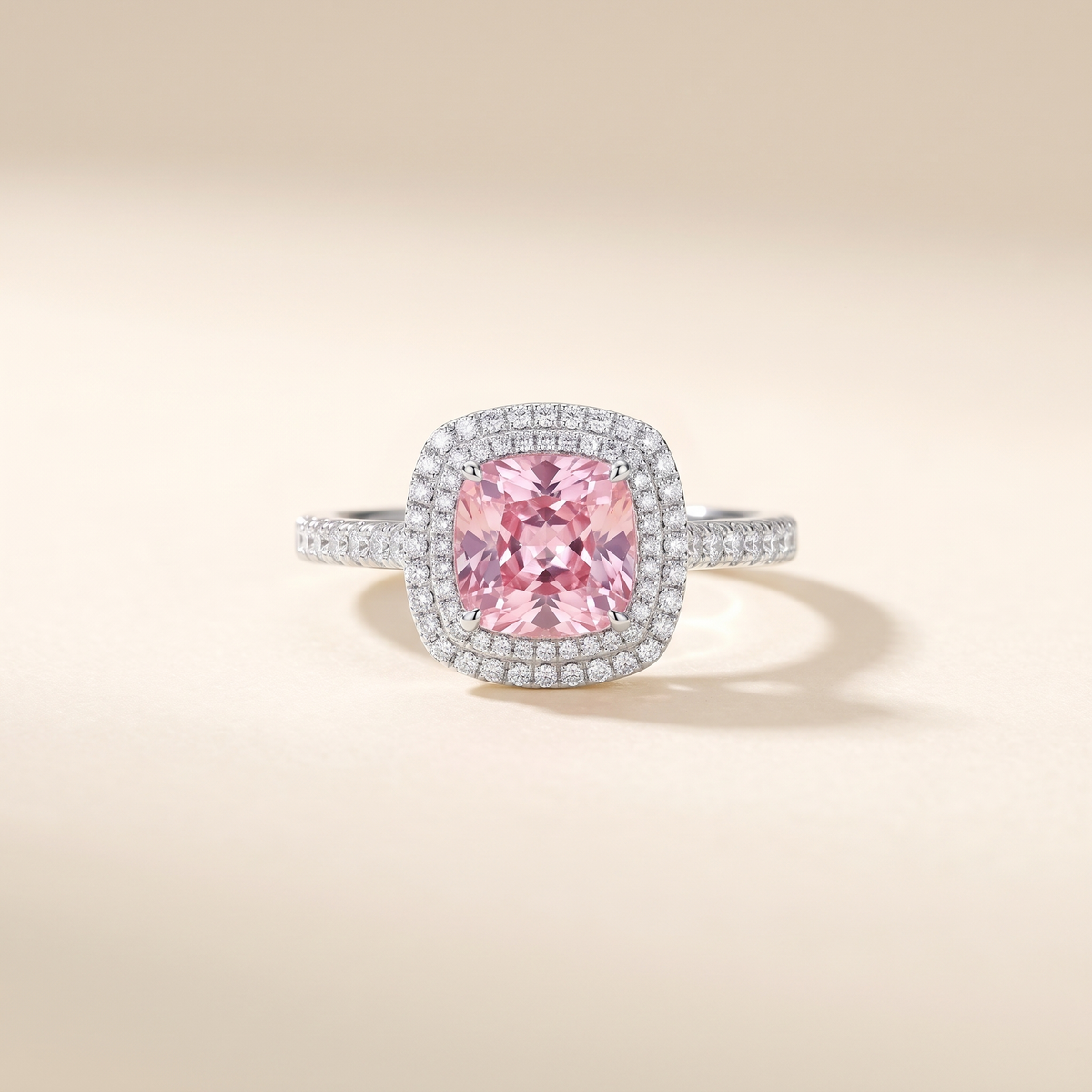 Cushion Pink Sapphire Ring – Albella Jewelry