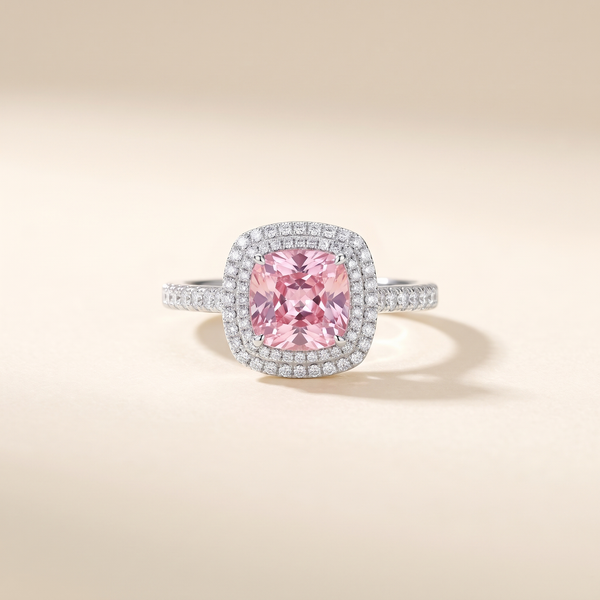 Cushion Pink Sapphire Ring – Albella Jewelry